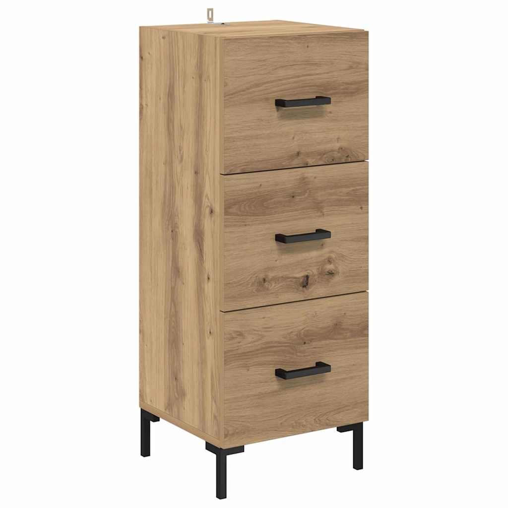 Highboard Artisan Egetræ 69,5 x 34 x 180 cm Konstrueret træ