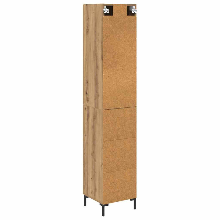 Highboard Artisan Egetræ 34,5 x 34 x 180 cm Konstrueret træ