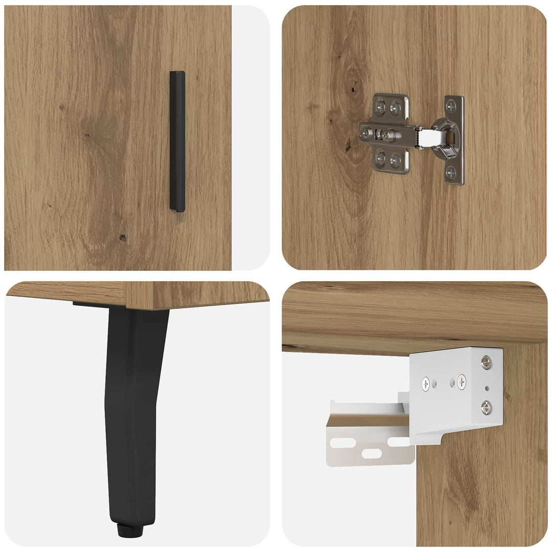 Highboard 2 pcs Artisan Egetræ 69,5 x 34 x 180 cm