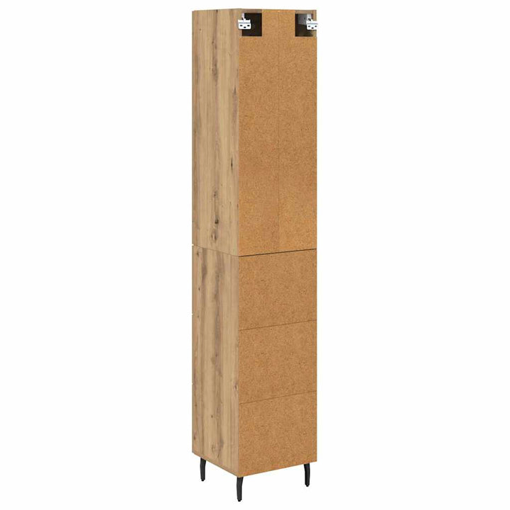 Highboard Artisan Egetræ 34,5 x 34 x 180 cm Konstrueret træ