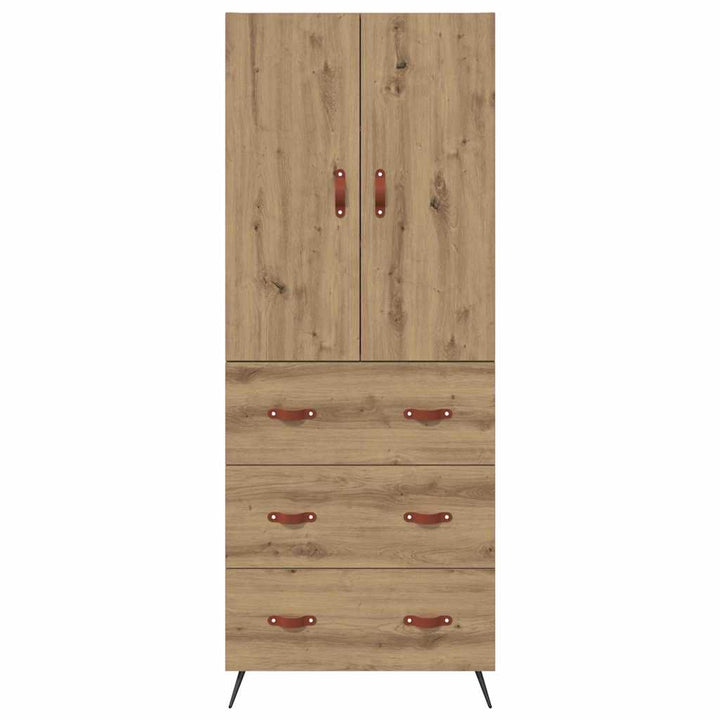 Highboard Artisan Egetræ 69,5 x 34 x 180 cm Konstrueret træ