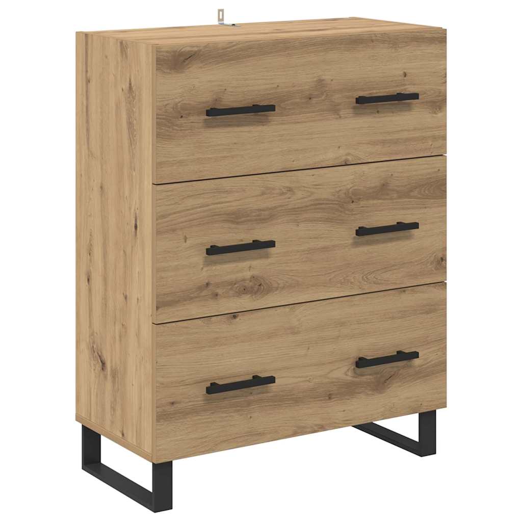 Highboard med skuffe 2 pcs Artisan Egetræ 69,5 x 34 x 180 cm