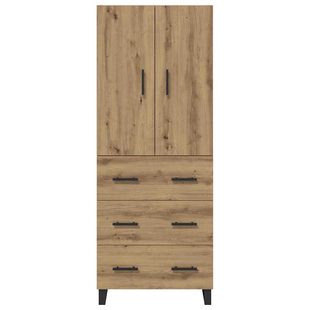Highboard med skuffe 2 pcs Artisan Egetræ 69,5 x 34 x 180 cm