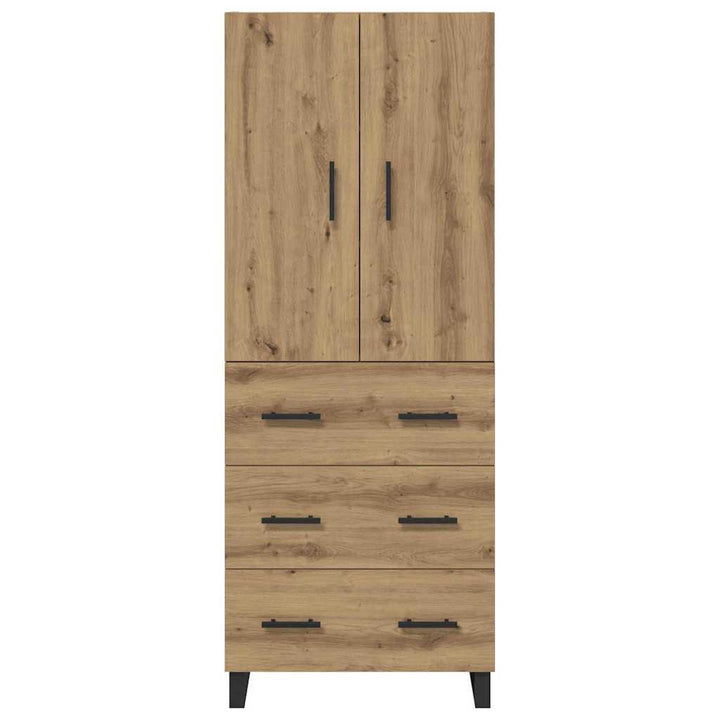 Highboard med skuffe 2 pcs Artisan Egetræ 69,5 x 34 x 180 cm