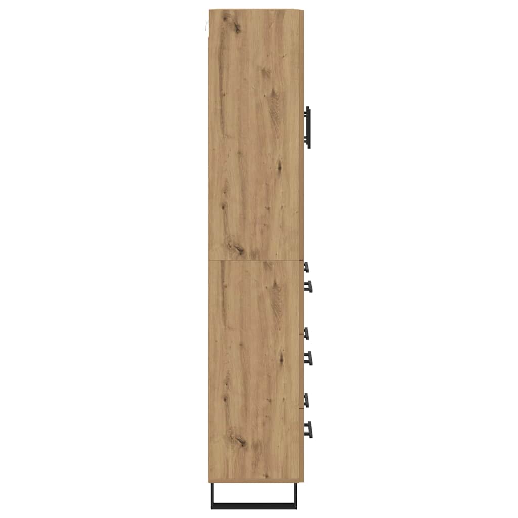 Highboard med skuffe 2 pcs Artisan Egetræ 69,5 x 34 x 180 cm