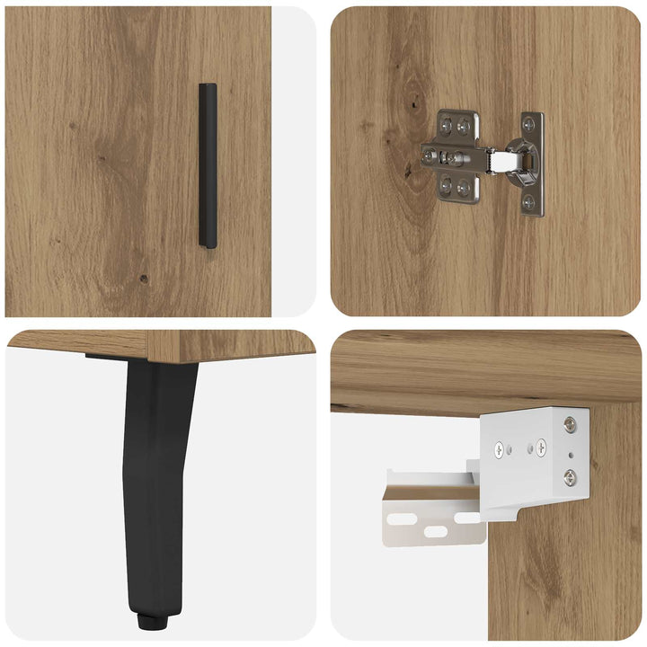 Highboard 2 pcs Artisan Egetræ 69,5 x 34 x 180 cm