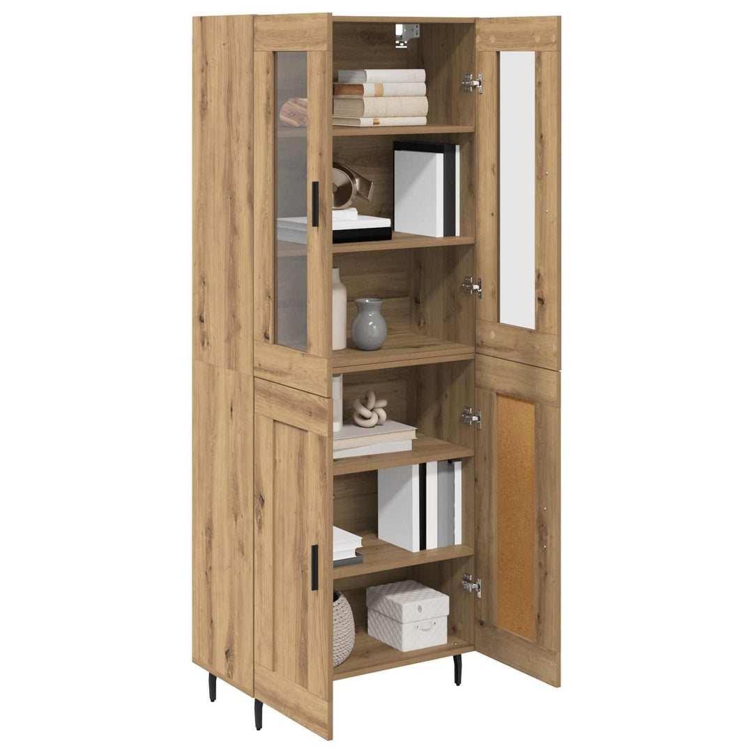 Highboard 2 pcs Artisan Egetræ 69,5 x 34 x 180 cm
