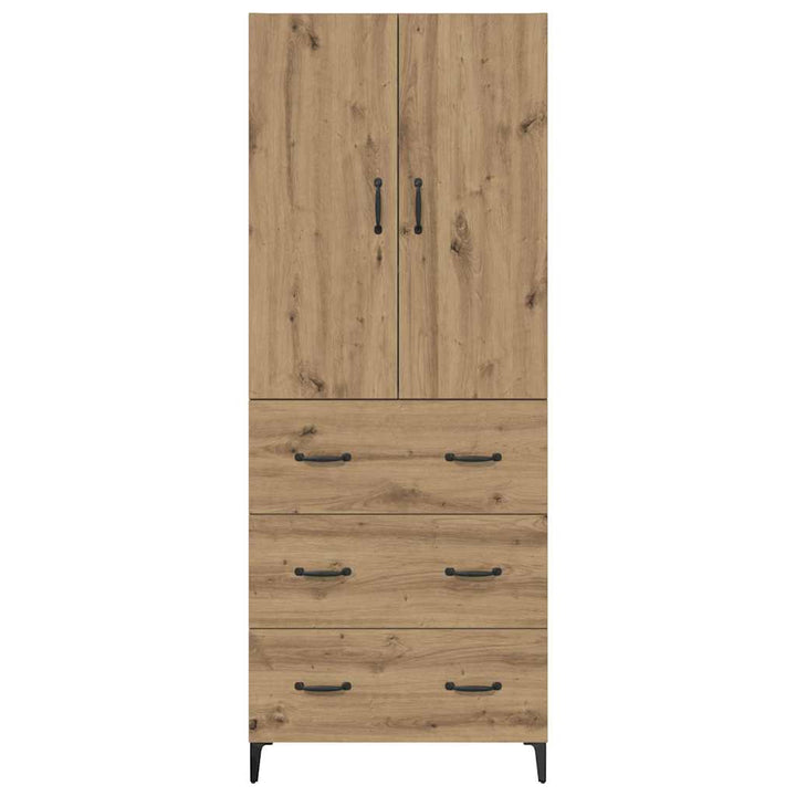 Highboard Artisan Egetræ 69,5 x 34 x 180 cm Konstrueret træ