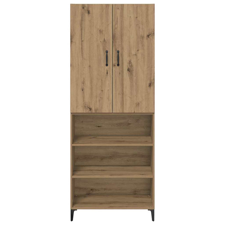 Highboard Artisan Egetræ 69,5 x 34 x 180 cm Konstrueret træ