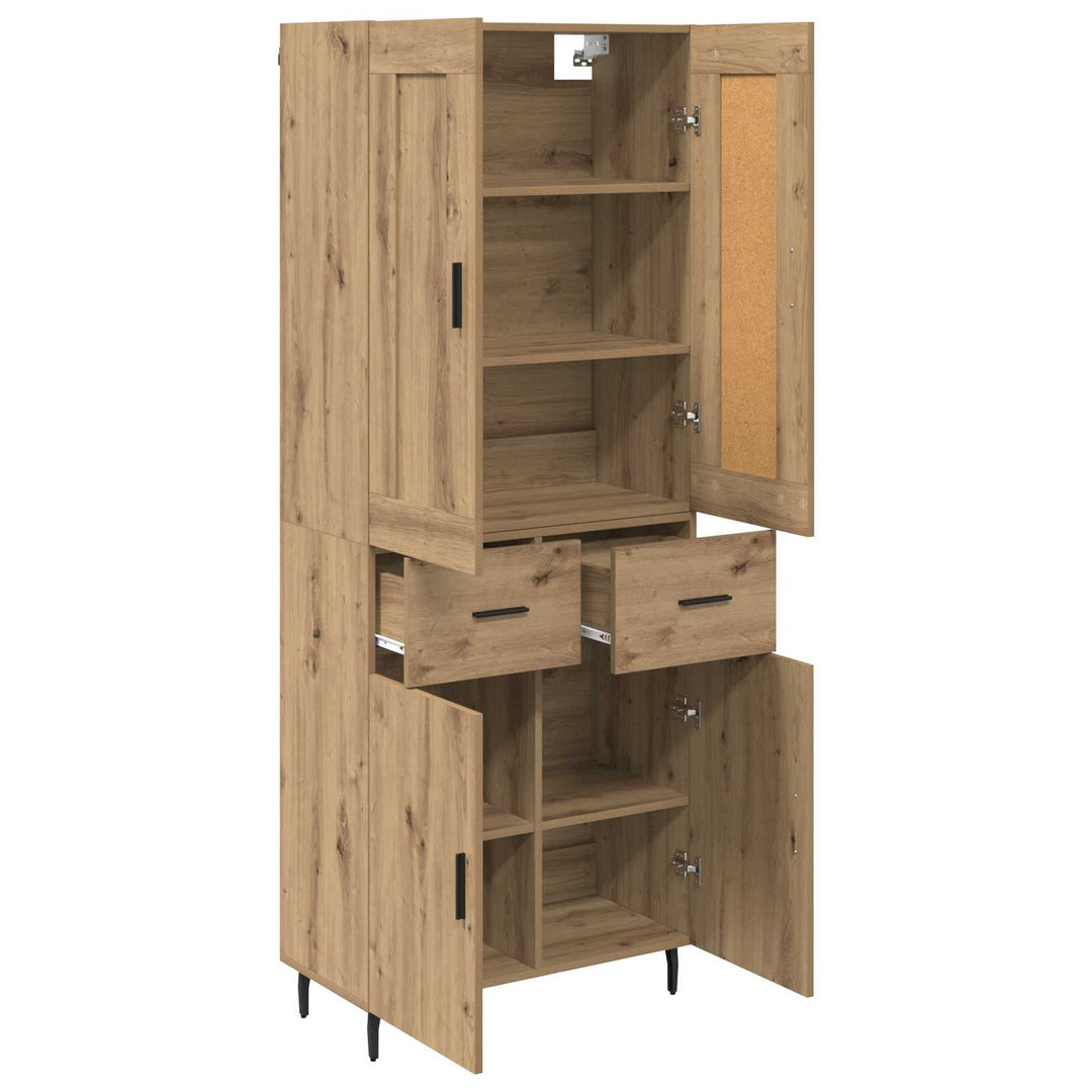Highboard 2 pcs Artisan Egetræ 69,5 x 34 x 180 cm