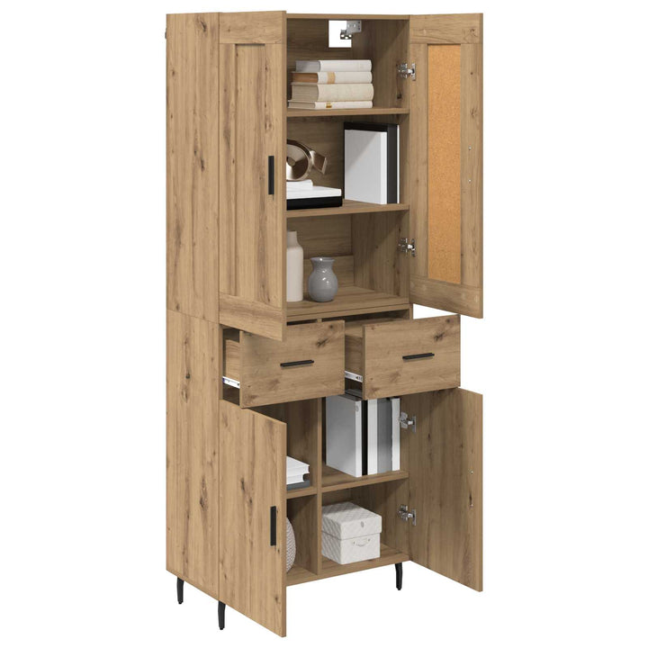 Highboard 2 pcs Artisan Egetræ 69,5 x 34 x 180 cm