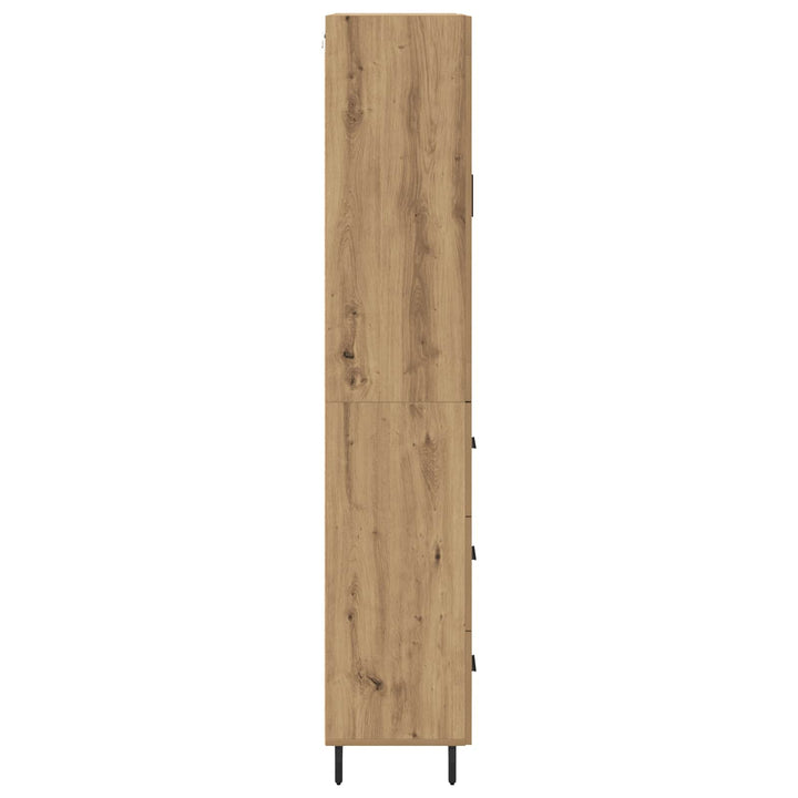 Highboard med skuffe 2 pcs Artisan Egetræ Konstrueret træ