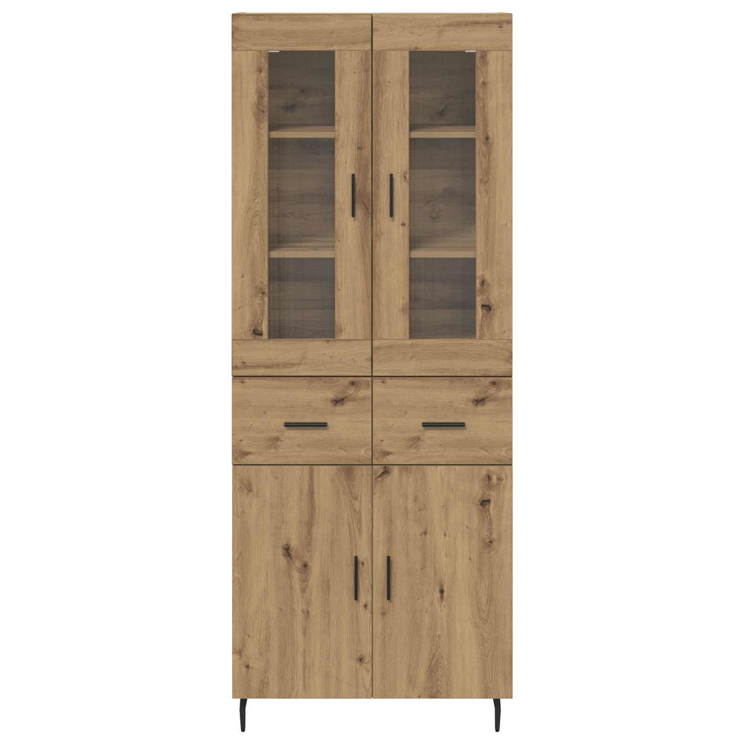Highboard med skuffe 2 pcs Artisan Egetræ Konstrueret træ
