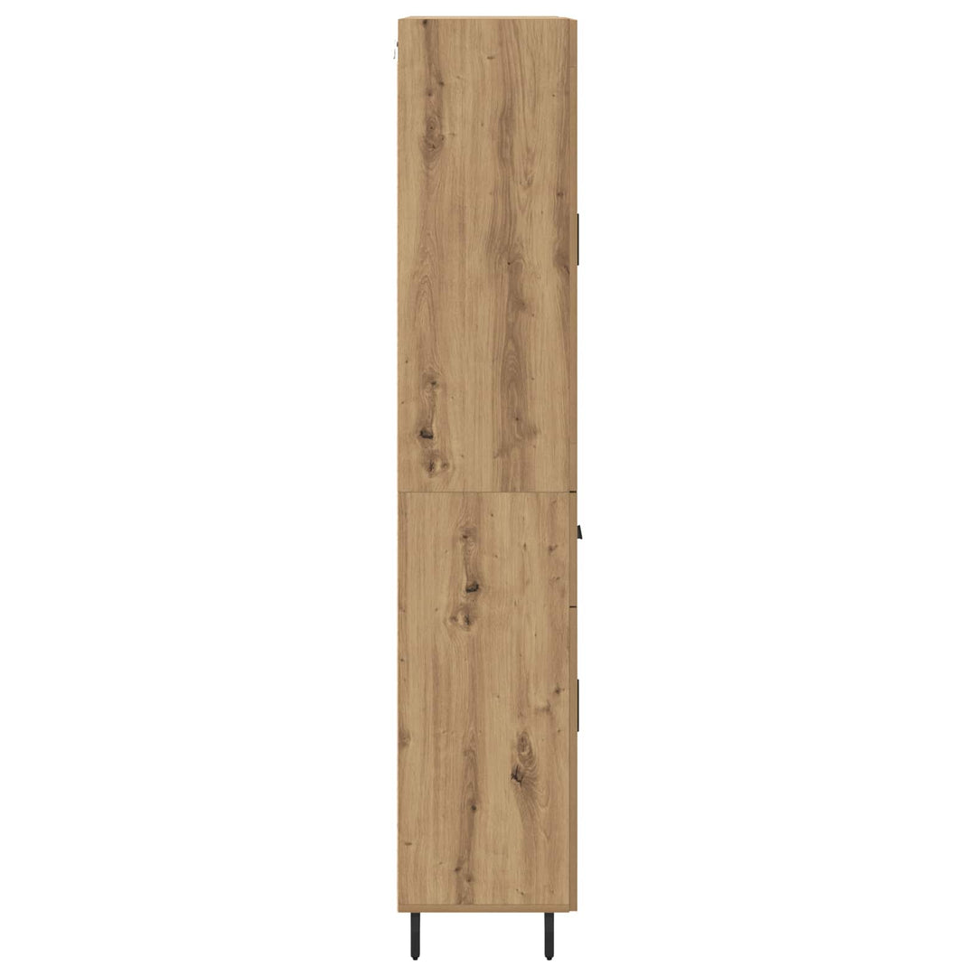 Highboard med skuffe 2 pcs Artisan Egetræ Konstrueret træ