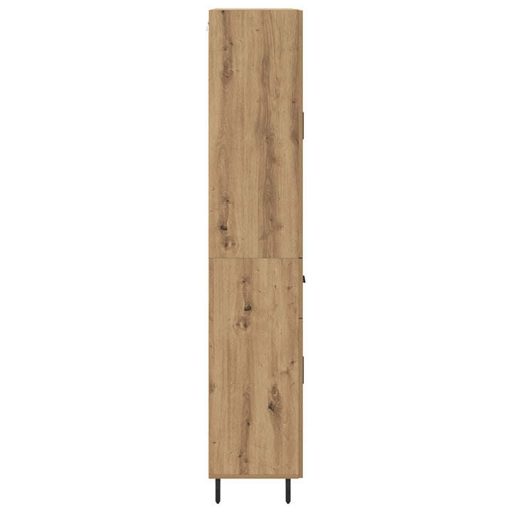 Highboard med skuffe 2 pcs Artisan Egetræ Konstrueret træ