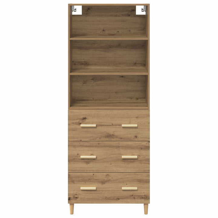 Highboard Artisan Egetræ 69,5 x 32,5 x 180 cm Konstrueret træ