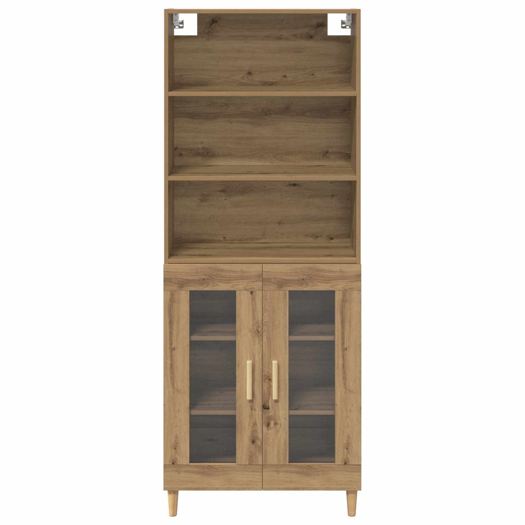 Highboard Artisan Egetræ 69,5 x 32,5 x 180 cm Konstrueret træ