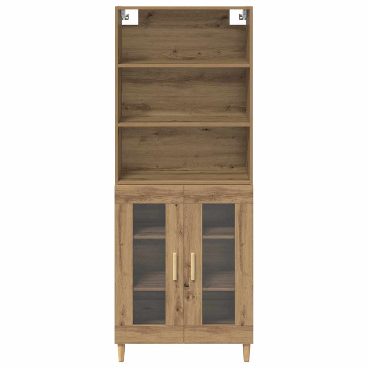 Highboard Artisan Egetræ 69,5 x 32,5 x 180 cm Konstrueret træ