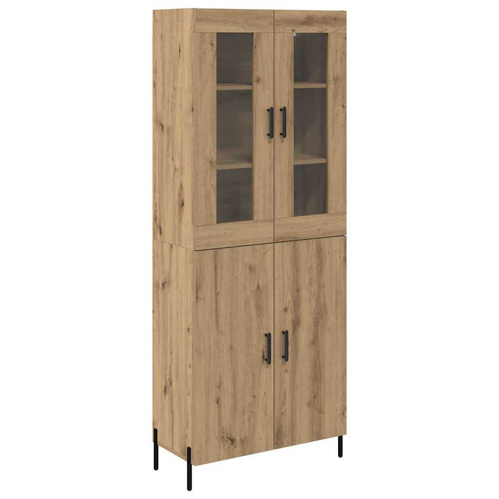 Highboard Artisan Egetræ 69,5 x 34 x 180 cm Konstrueret træ