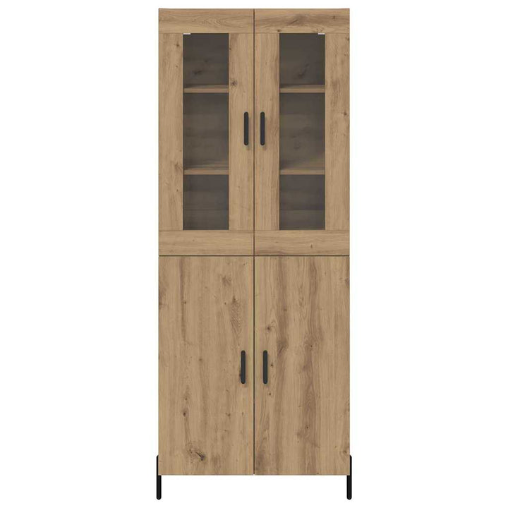 Highboard Artisan Egetræ 69,5 x 34 x 180 cm Konstrueret træ