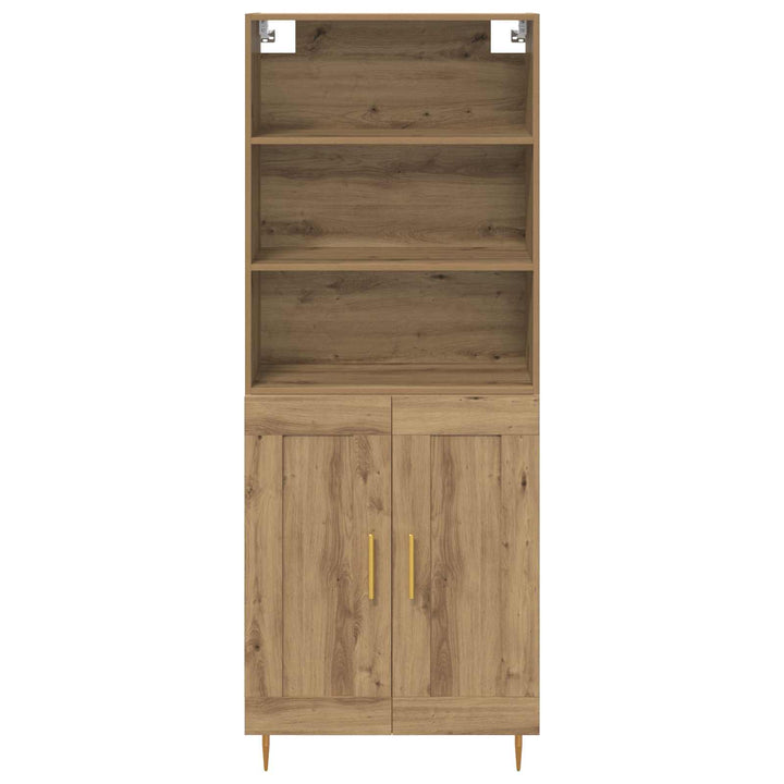 Highboard Artisan Egetræ 69,5 x 34 x 180 cm Konstrueret træ