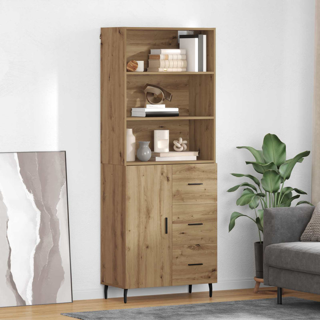 Highboard 2 stk. Artisan Egetræ 69,5 x 32,5 x 180 cm