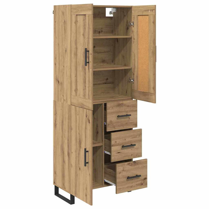 Highboard 2 pcs Artisan Egetræ 69,5 x 34 x 180 cm