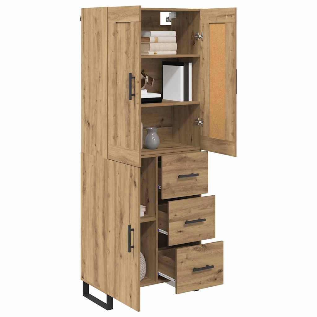 Highboard 2 pcs Artisan Egetræ 69,5 x 34 x 180 cm