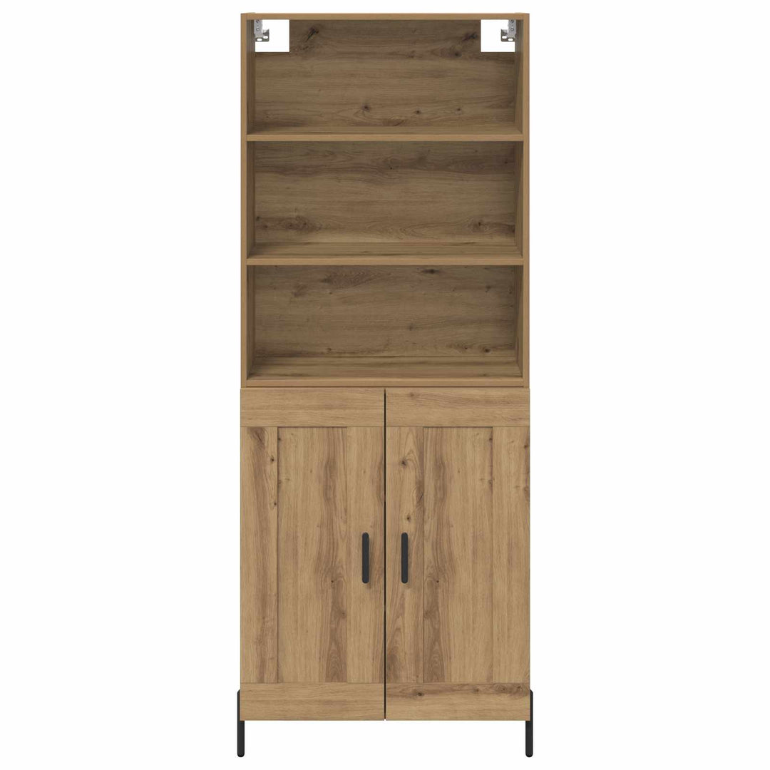 Highboard Artisan Egetræ 69,5 x 32,5 x 180 cm Konstrueret træ