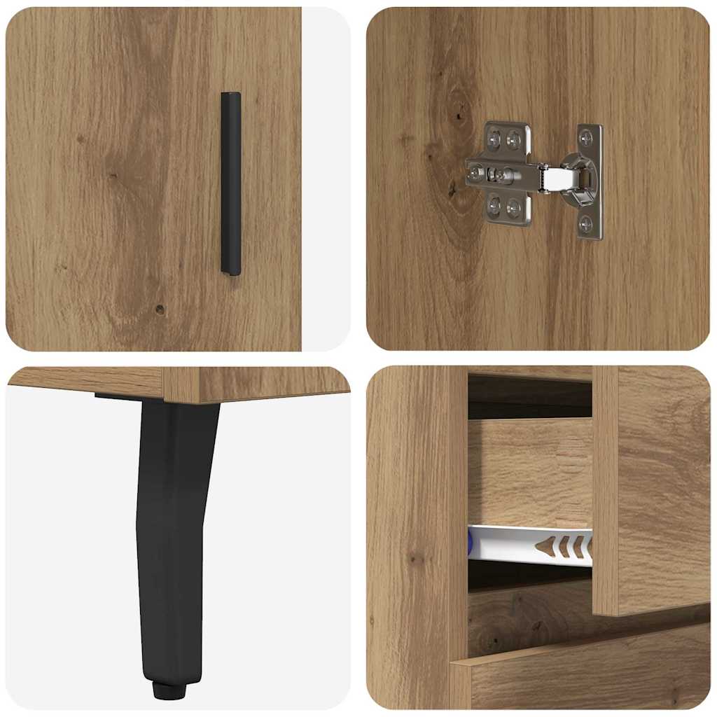 Highboard 2 pcs Artisan Egetræ 69,5 x 34 x 180 cm