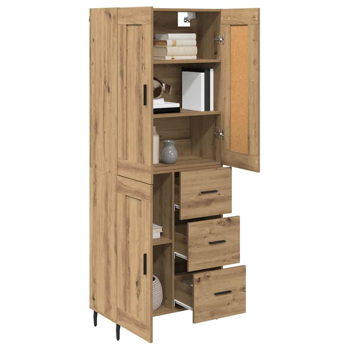 Highboard 2 pcs Artisan Egetræ 69,5 x 34 x 180 cm