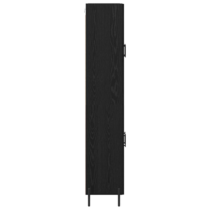 Highboard 2 pcs Sort eg Konstrueret træ