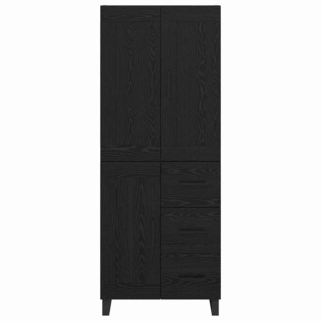 Highboard 2 stk. Sort eg 69,5 x 34 x 180 cm