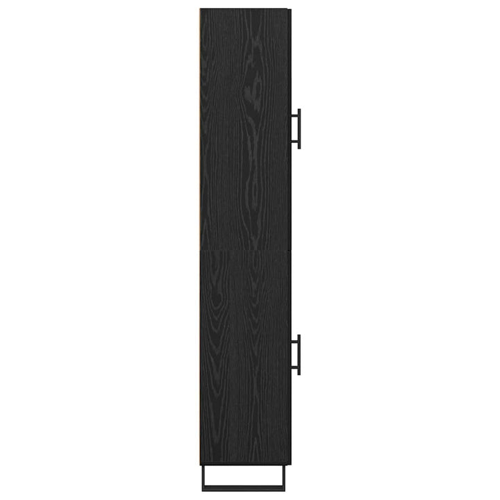 Highboard Sort eg 34,5 x 34 x 180 cm Konstrueret træ