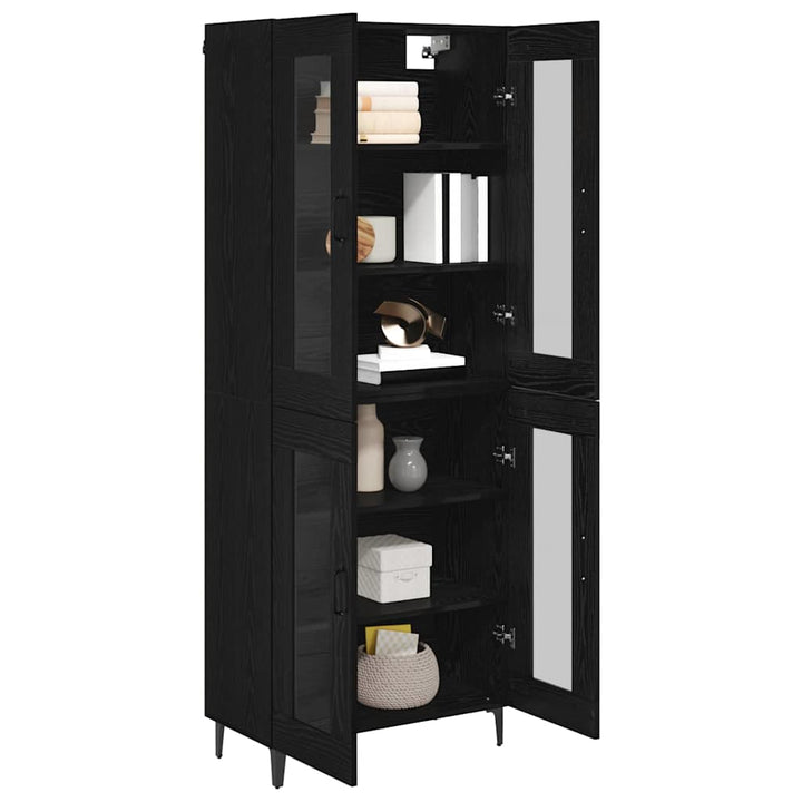 Highboard Sort eg 69,5 x 34 x 180 cm Konstrueret træ