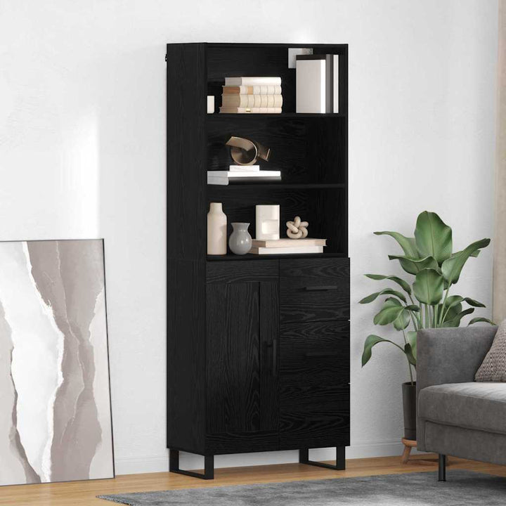 Highboard 2 stk. Sort eg 69,5 x 34 x 180 cm