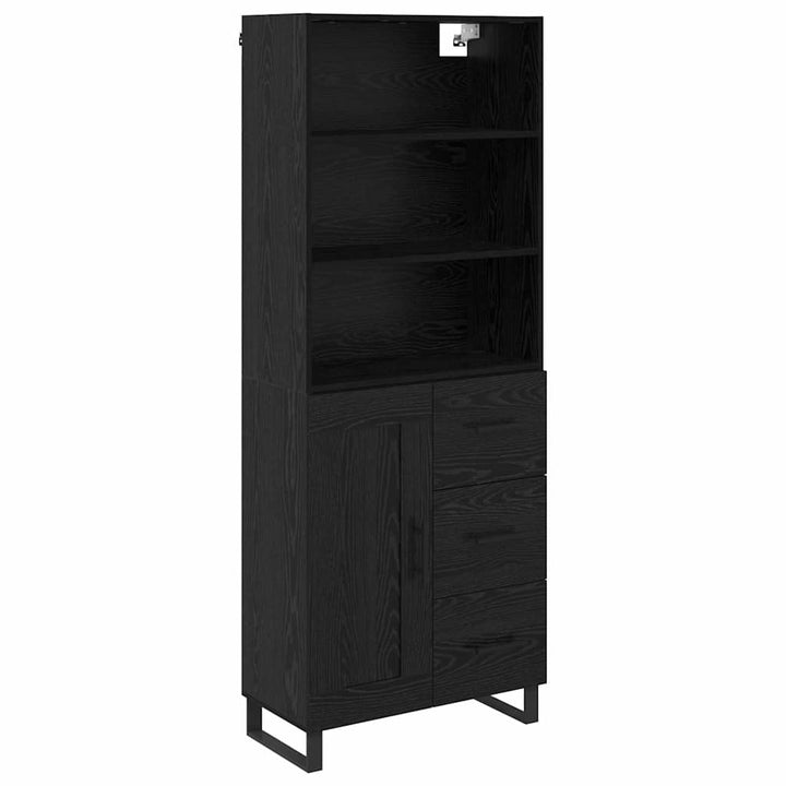 Highboard 2 stk. Sort eg 69,5 x 34 x 180 cm