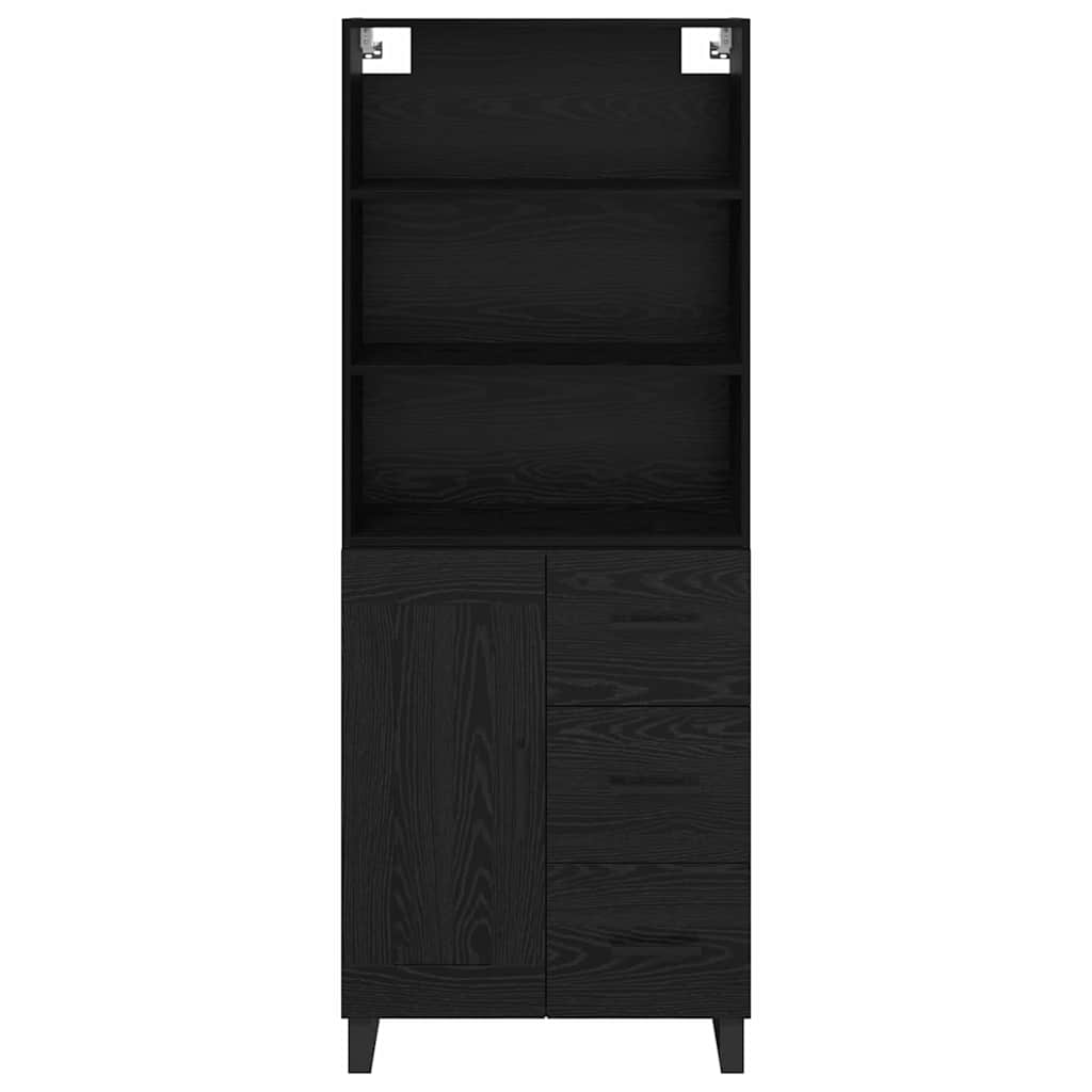 Highboard 2 stk. Sort eg 69,5 x 34 x 180 cm
