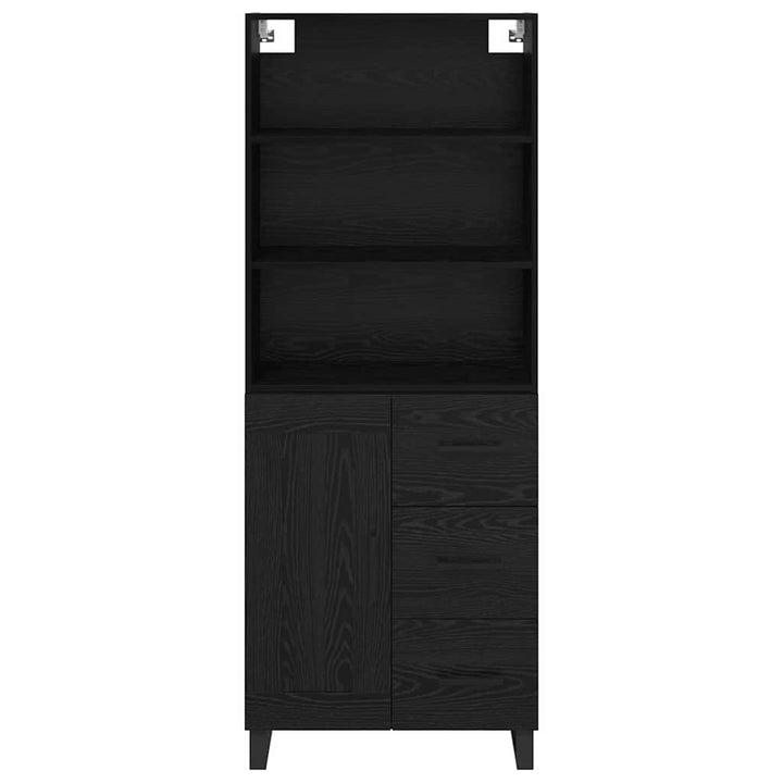 Highboard 2 stk. Sort eg 69,5 x 34 x 180 cm
