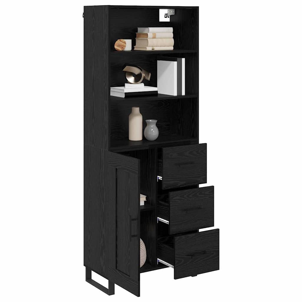 Highboard 2 stk. Sort eg 69,5 x 34 x 180 cm