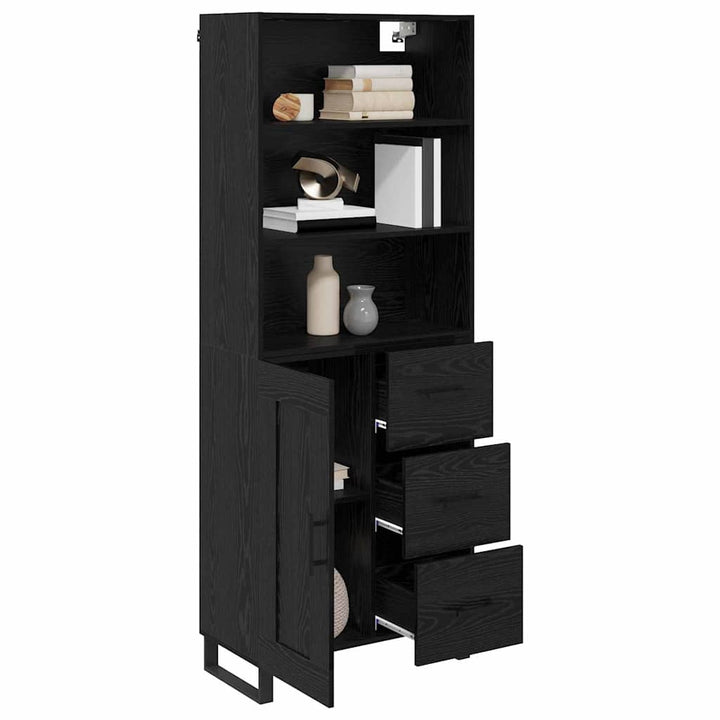 Highboard 2 stk. Sort eg 69,5 x 34 x 180 cm