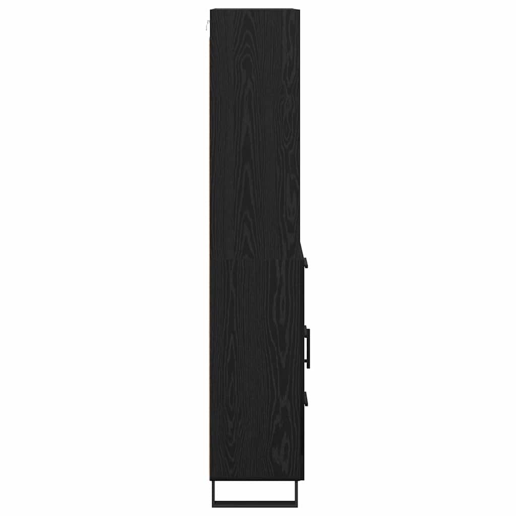 Highboard 2 stk. Sort eg 69,5 x 34 x 180 cm