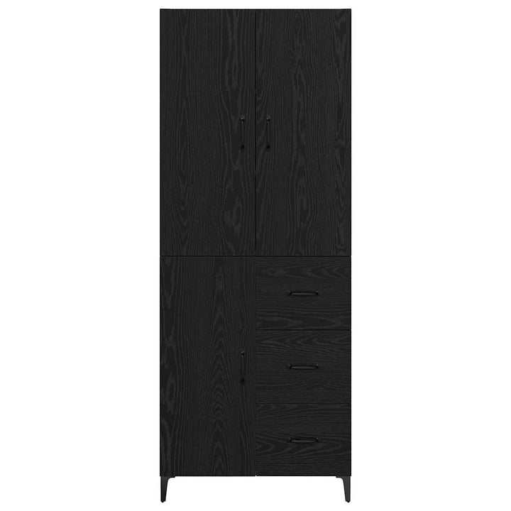 Highboard Sort eg 69,5 x 34 x 180 cm Konstrueret træ