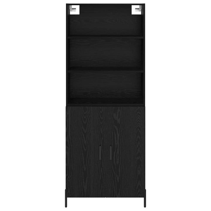 Highboard Sort eg 69,5 x 34 x 180 cm Konstrueret træ