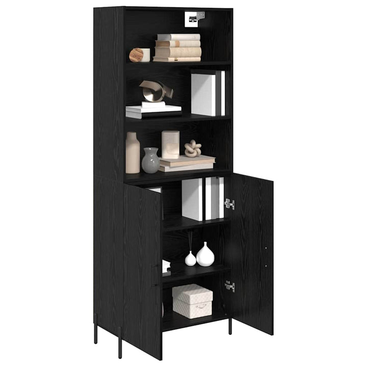 Highboard Sort eg 69,5 x 34 x 180 cm Konstrueret træ