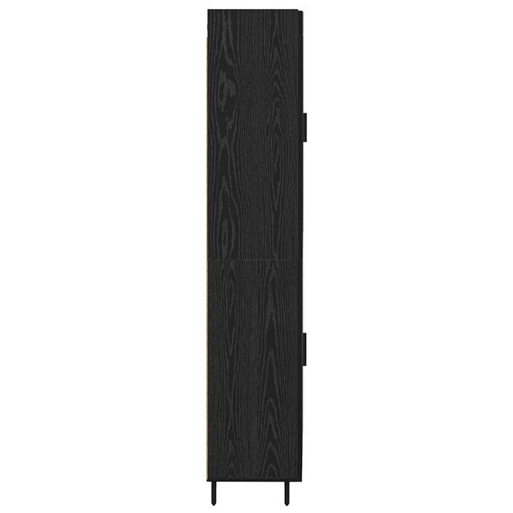 Highboard 2 pcs Sort eg Konstrueret træ