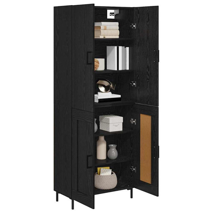 Highboard Sort eg 69,5 x 34 x 180 cm Konstrueret træ