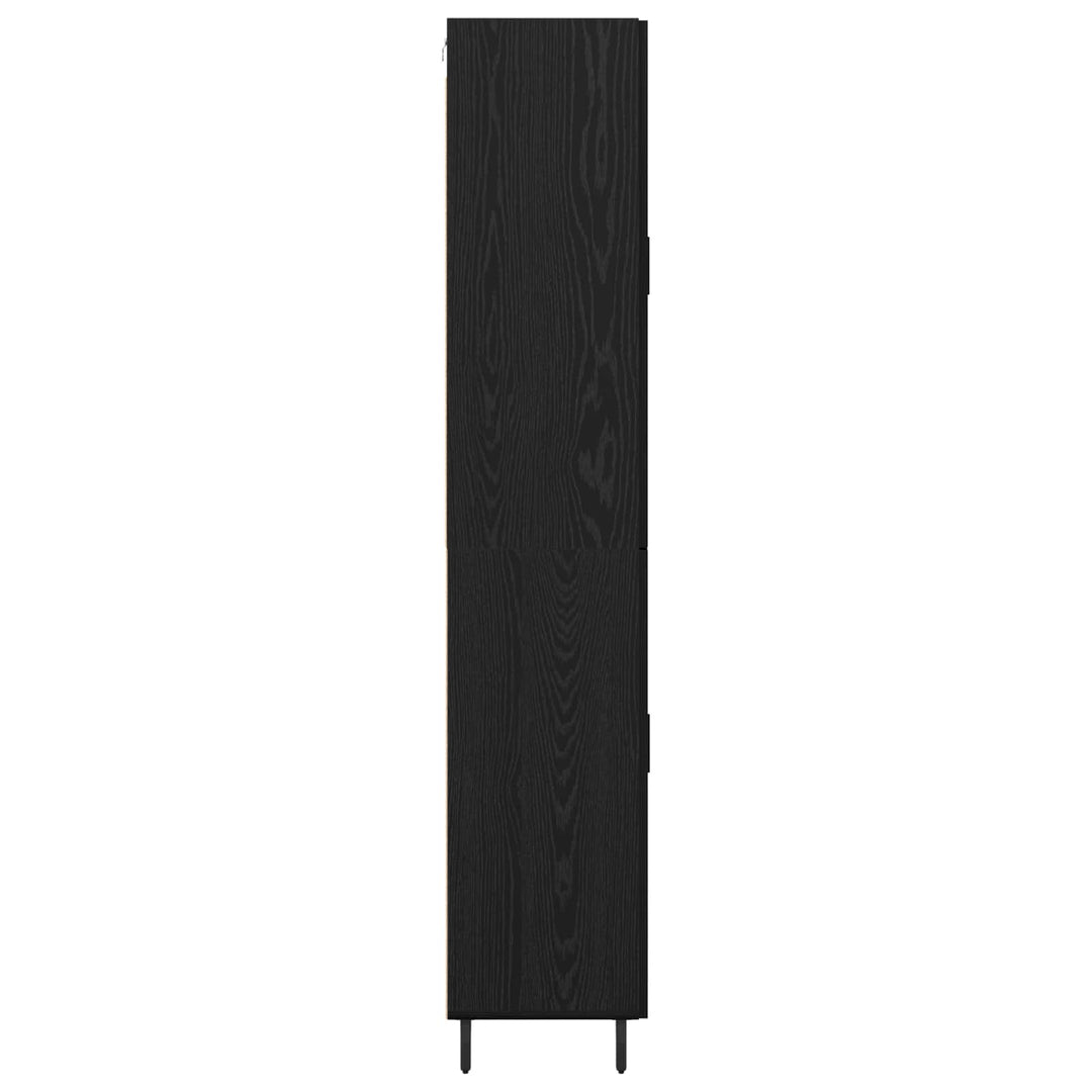 Highboard 2 stk. Sort eg 69,5 x 34 x 180 cm Konstrueret træ