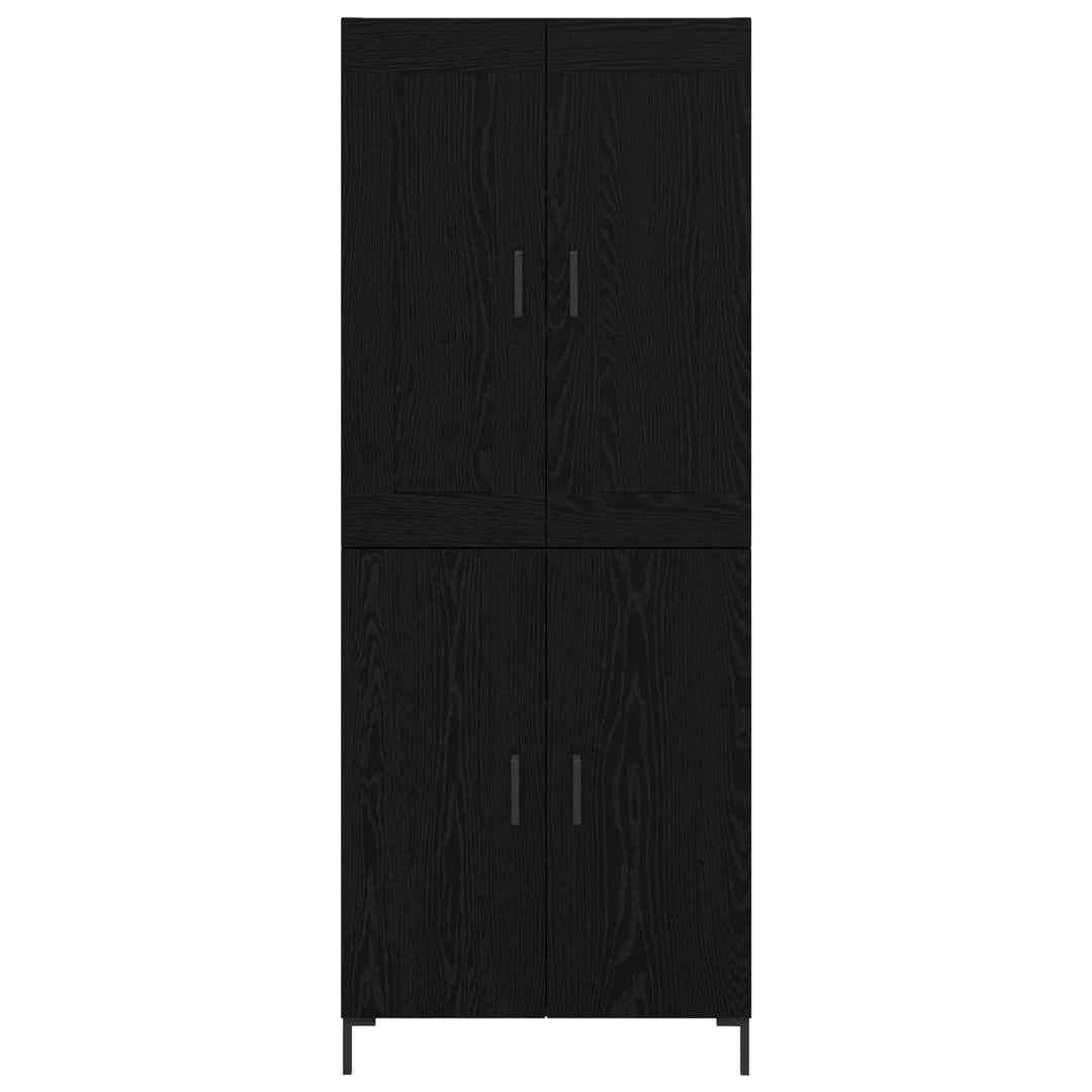Highboard 2 pcs Sort eg Konstrueret træ