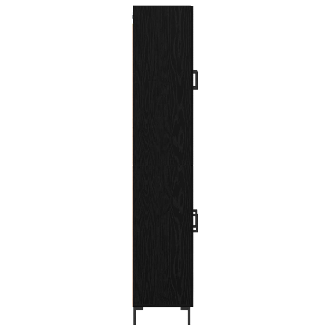 Highboard 2 pcs Sort eg Konstrueret træ